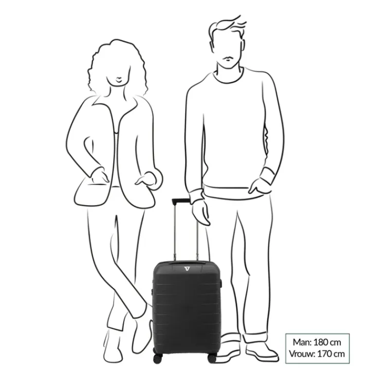 Transavia Trolleys|Ryanair Trolleys>Roncato Box Sport 2.0 Trolley 55 nero