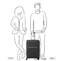 Reiskoffers|Harde Koffers>Roncato Ibiza Medium Trolley 65 blu notte
