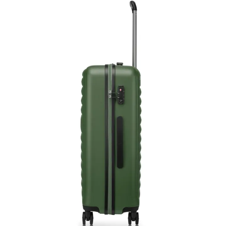 Reiskoffers|Harde Koffers>Roncato Ibiza Medium Trolley 65 verde militare