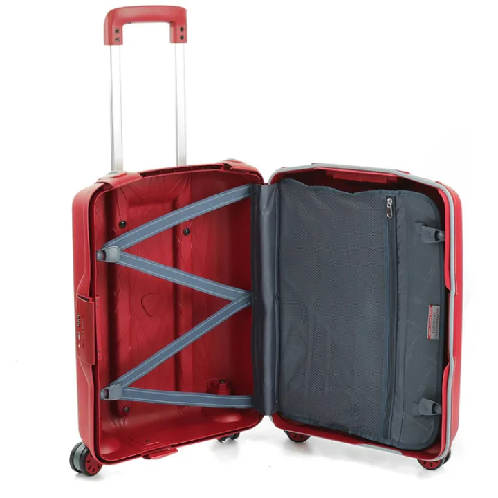 Transavia Trolleys|Ryanair Trolleys>Roncato Light 4 Wiel Cabin Trolley 55 rosso