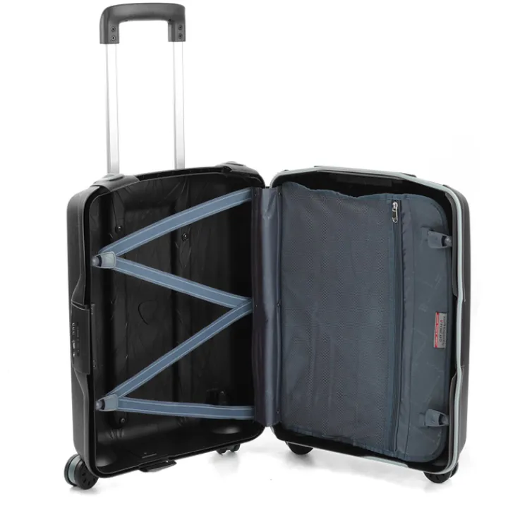Transavia Trolleys|Ryanair Trolleys>Roncato Light 4 Wiel Cabin Trolley 55 nero