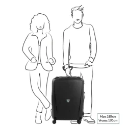 Reiskoffers|Harde Koffers>Roncato Light 4 Wiel Trolley 75 nero