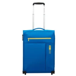 Transavia Trolleys|Ryanair Trolleys>Roncato Lite Soft 2 Wheel Cabin Trolley cobalt blue