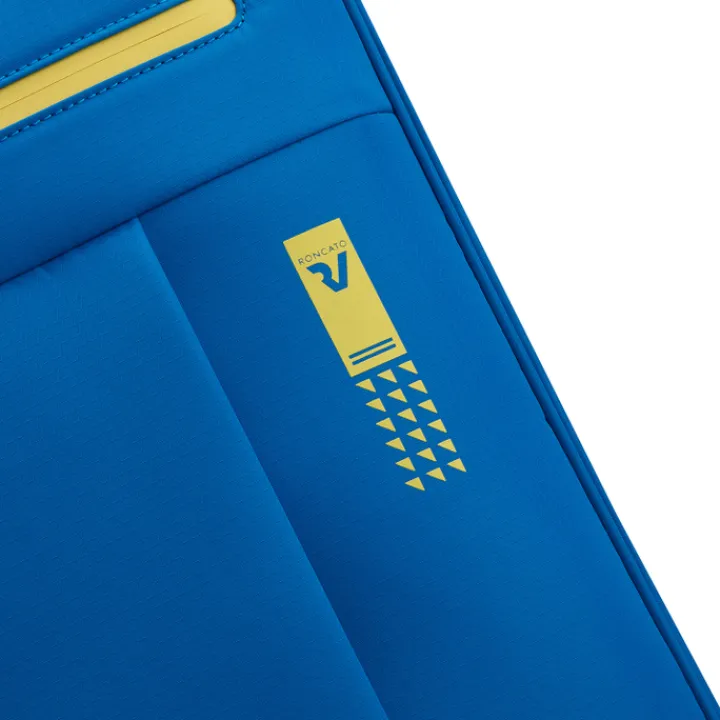 Transavia Trolleys|Ryanair Trolleys>Roncato Lite Soft 2 Wheel Cabin Trolley cobalt blue