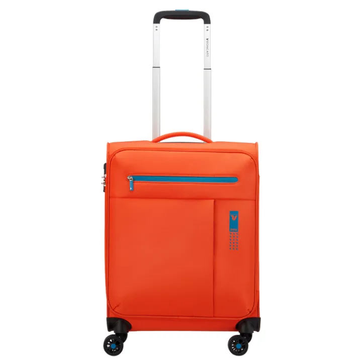 Transavia Trolleys|Ryanair Trolleys>Roncato Lite Soft 4 Wheel Cabin Trolley brilliant orange