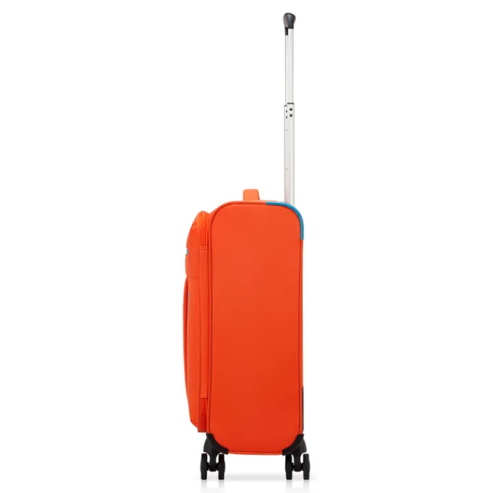 Transavia Trolleys|Ryanair Trolleys>Roncato Lite Soft 4 Wheel Cabin Trolley brilliant orange