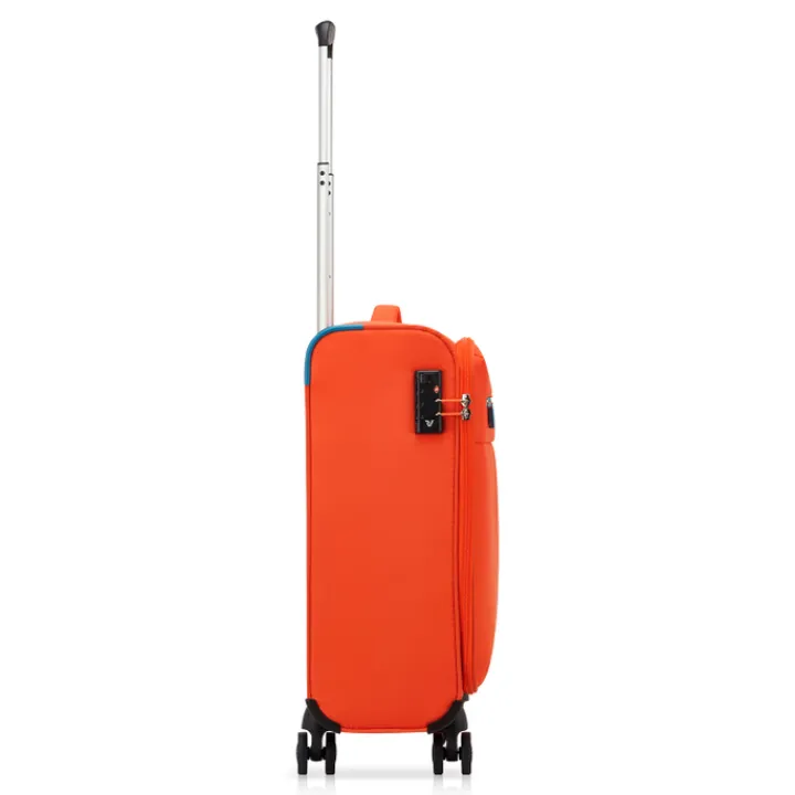 Transavia Trolleys|Ryanair Trolleys>Roncato Lite Soft 4 Wheel Cabin Trolley brilliant orange