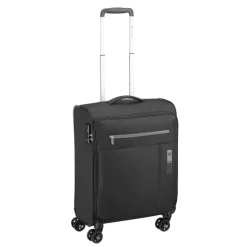 Transavia Trolleys|Ryanair Trolleys>Roncato Lite Soft 4 Wheel Cabin Trolley nero fumo