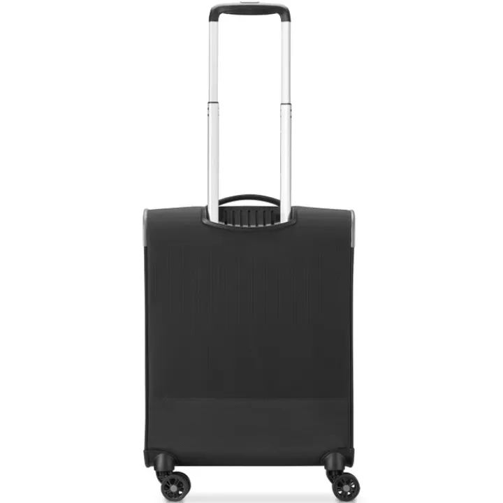 Transavia Trolleys|Ryanair Trolleys>Roncato Lite Soft 4 Wheel Cabin Trolley nero fumo