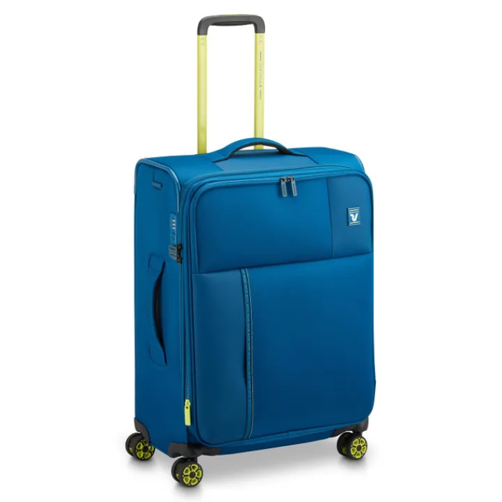 Reiskoffers|Lichtgewicht Koffers>Roncato Move Expandable Trolley 64 blu laguna