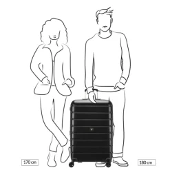 Reiskoffers|Harde Koffers>Roncato ReLIFE Expandable Trolley 78 Detachable Wheels nero