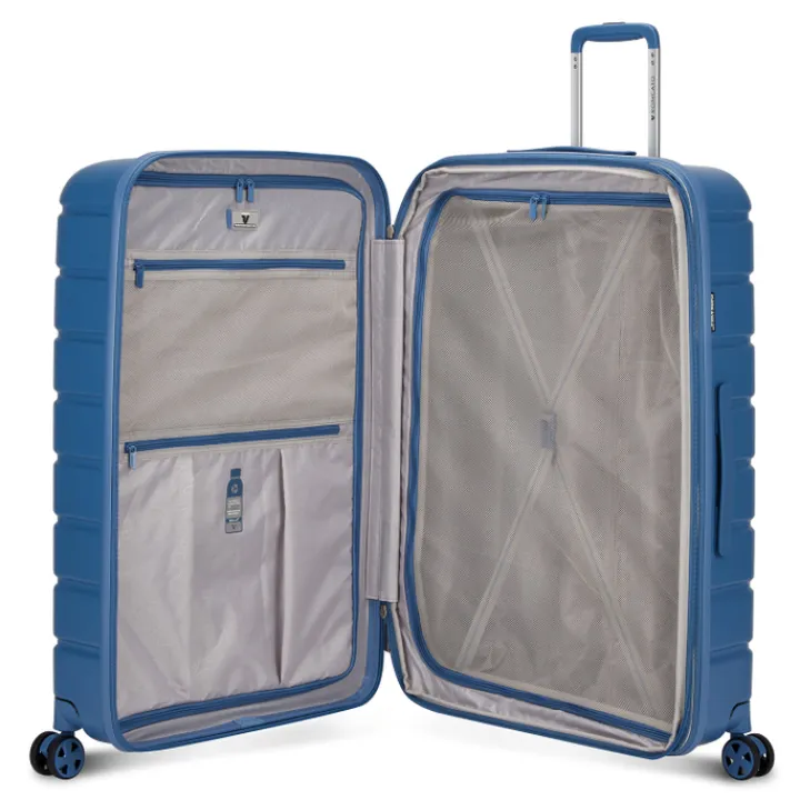 Reiskoffers|Harde Koffers>Roncato ReLIFE Expandable Trolley 78 Detachable Wheels blu retro