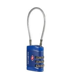 Koffersloten>Samsonite Accessoires Cablelock 3 Dial TSA midnight blue