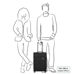 Klm Trolleys|Handbagage Trolleys>Samsonite Airea Spinner 55 Exp Lenght 35 cm black