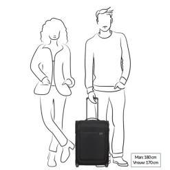 Transavia Trolleys|Ryanair Trolleys>Samsonite Airea Upright 55 Exp Toppocket dark blue