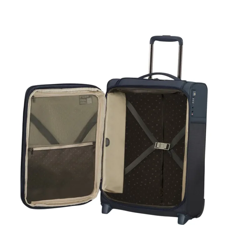 Transavia Trolleys|Ryanair Trolleys>Samsonite Airea Upright 55 Exp Toppocket dark blue
