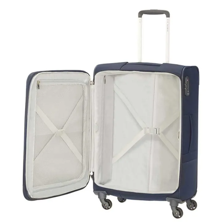 Reistrolleys|Reiskoffers>Samsonite Base Boost Spinner 78 Expandable navy blue