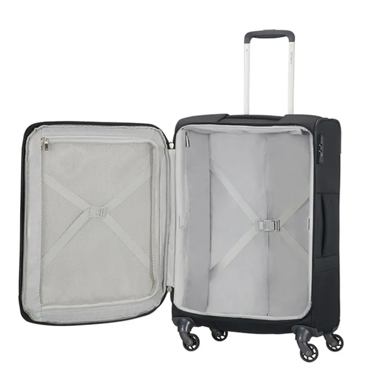 Reistrolleys|Reiskoffers>Samsonite Base Boost Spinner 66 Expandable black