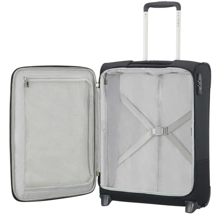Transavia Trolleys|Ryanair Trolleys>Samsonite Base Boost Upright 55 Lenght 40 black