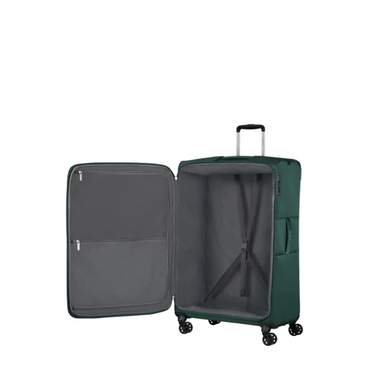 Reistrolleys|Lichtgewicht Koffers>Samsonite Base Breeze Spinner 81/30 Expandable dark green