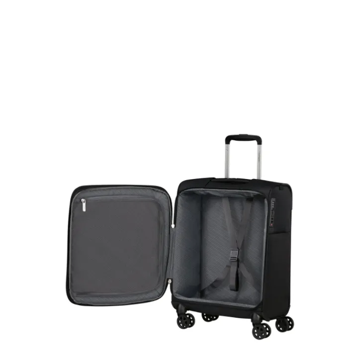 Transavia Trolleys|Handbagage Trolleys>Samsonite Base Breeze Spinner 55/20 Expandable black