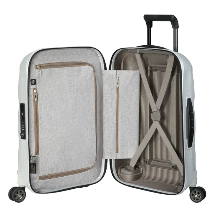 Transavia Trolleys|Ryanair Trolleys>Samsonite C-Lite Spinner 55 off white