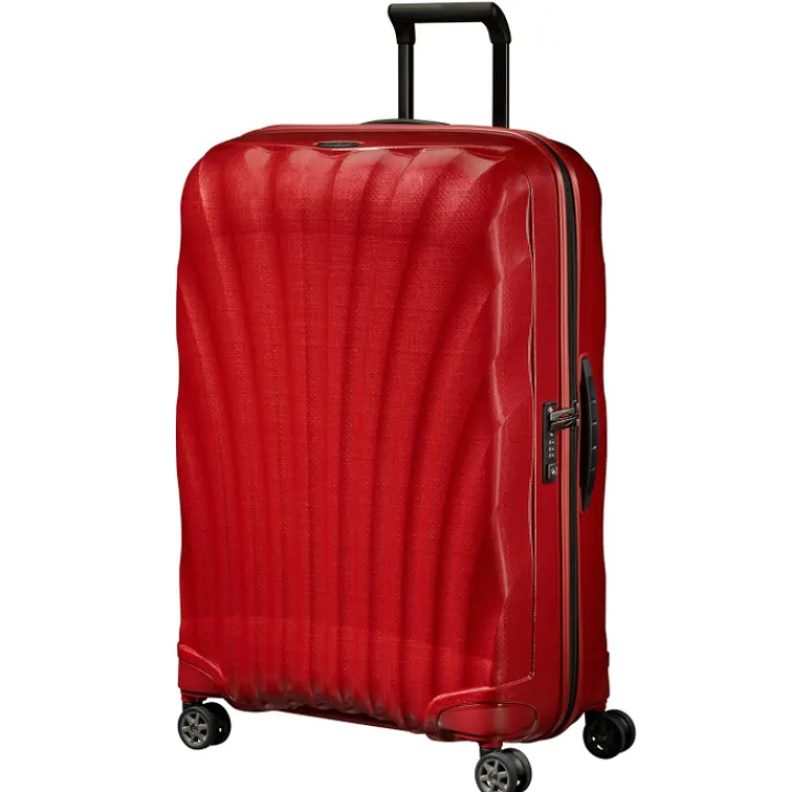 Reistrolleys|Reiskoffers>Samsonite C-Lite Spinner 75 chili red