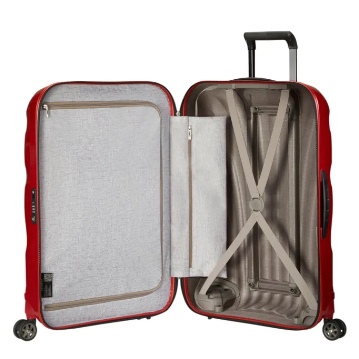 Reistrolleys|Reiskoffers>Samsonite C-Lite Spinner 75 chili red