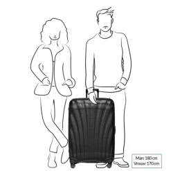 Reistrolleys|Reiskoffers>Samsonite C-Lite Spinner 81 metallic green