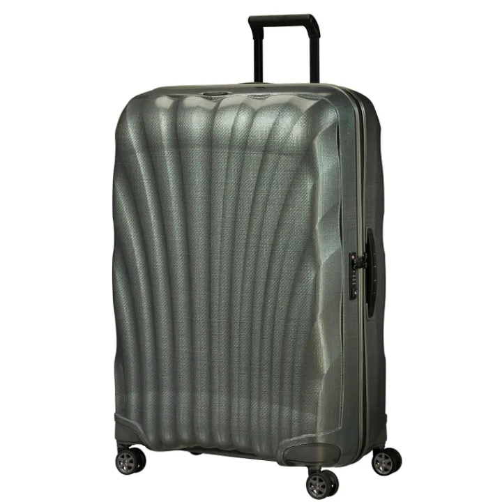 Reistrolleys|Reiskoffers>Samsonite C-Lite Spinner 81 metallic green