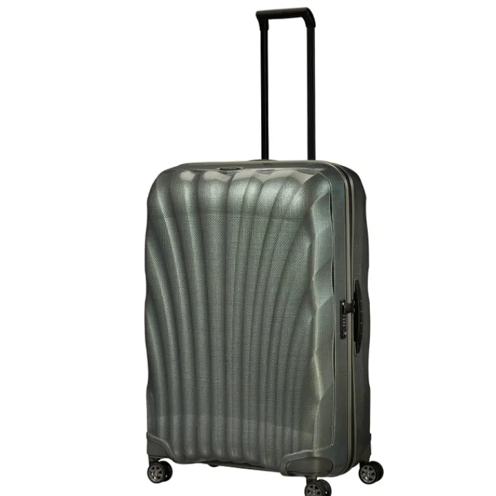 Reistrolleys|Reiskoffers>Samsonite C-Lite Spinner 81 metallic green