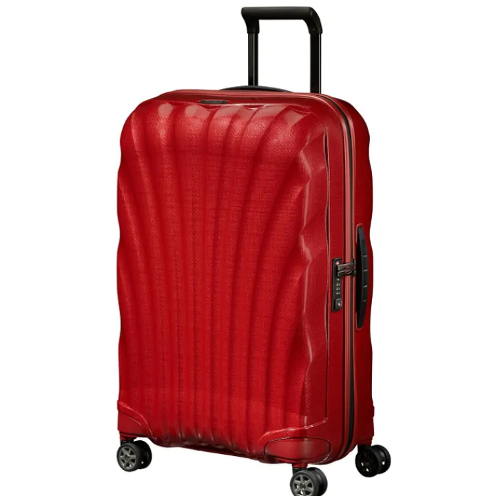 Reistrolleys|Reiskoffers>Samsonite C-Lite Spinner 69 chili red