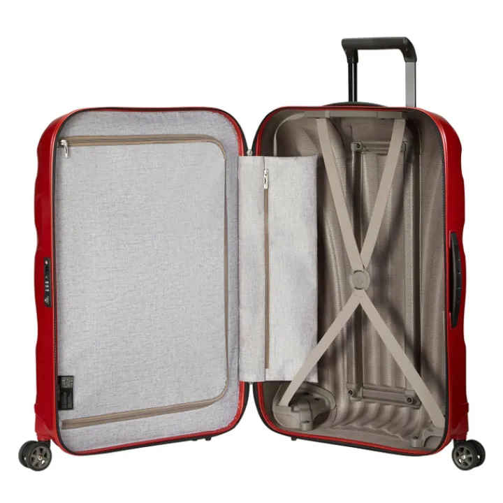Reistrolleys|Reiskoffers>Samsonite C-Lite Spinner 69 chili red