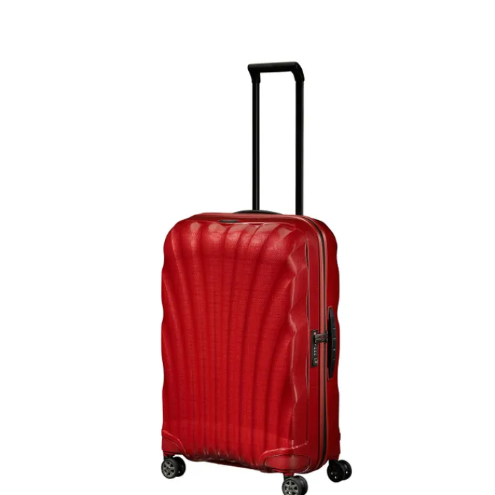 Reistrolleys|Reiskoffers>Samsonite C-Lite Spinner 69 chili red