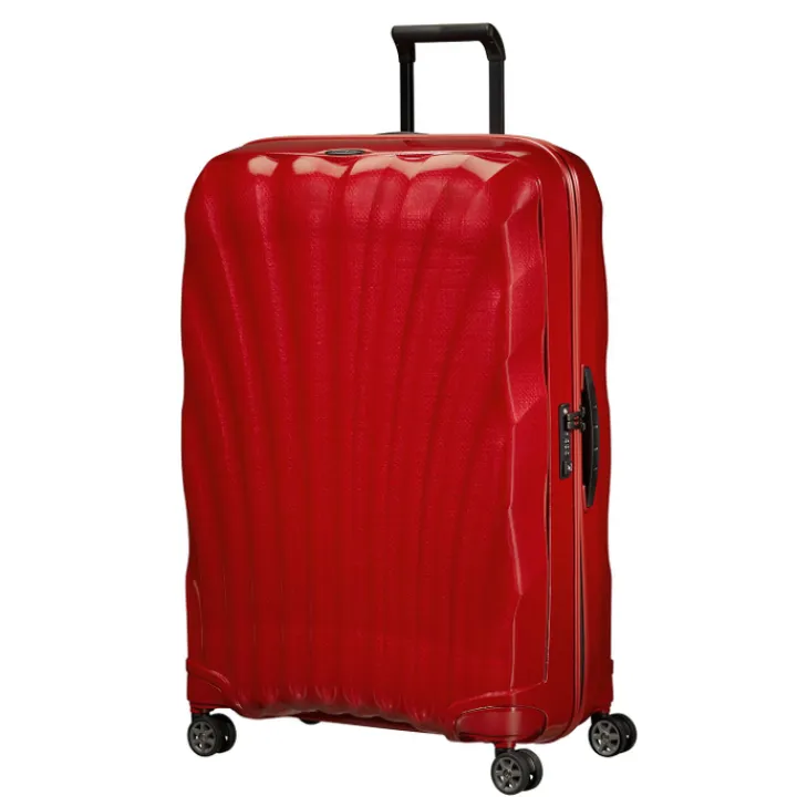 Reistrolleys|Reiskoffers>Samsonite C-Lite Spinner 81 chili red