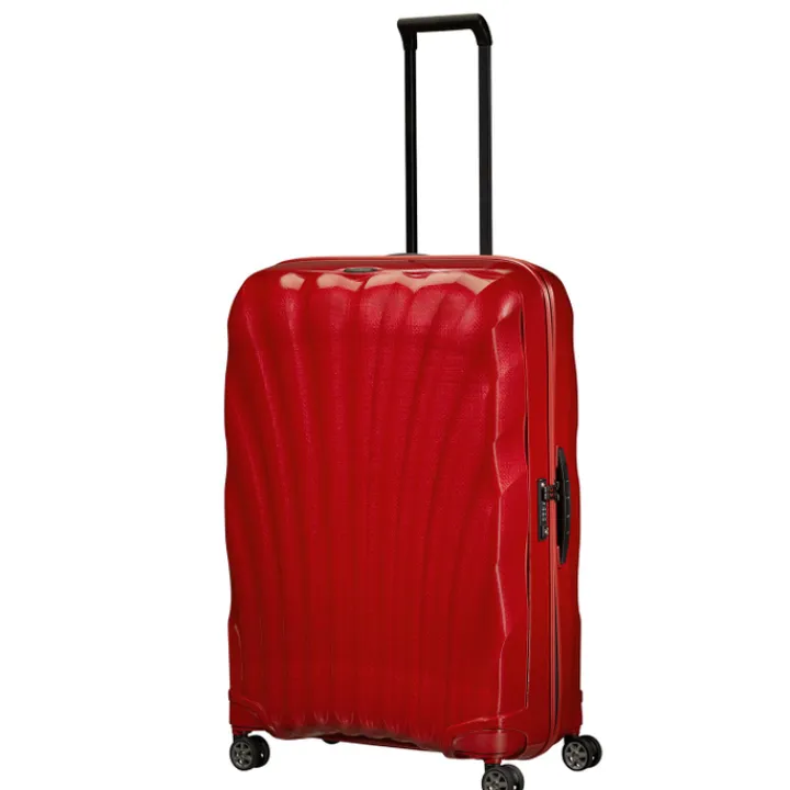 Reistrolleys|Reiskoffers>Samsonite C-Lite Spinner 81 chili red