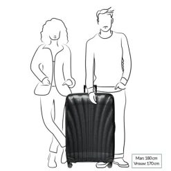 Reistrolleys|Reiskoffers>Samsonite C-Lite Spinner 86 chili red