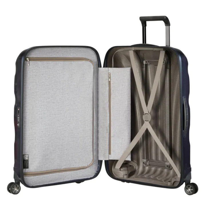 Reistrolleys|Reiskoffers>Samsonite C-Lite Spinner 81 midnight blue
