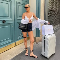Reistrolleys|Lichtgewicht Koffers>Samsonite C-Lite Spinner 75 off white