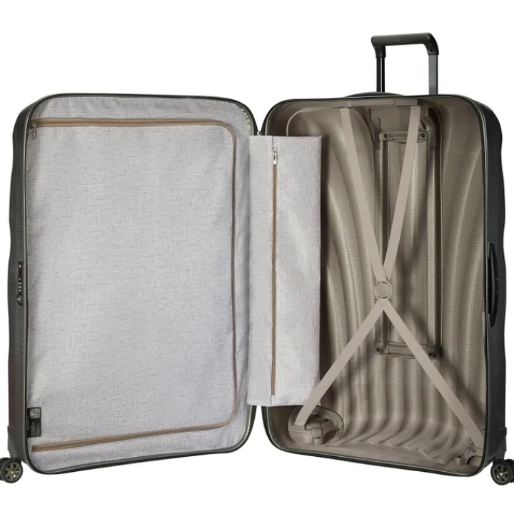 Reistrolleys|Reiskoffers>Samsonite C-Lite Spinner 86 metallic green