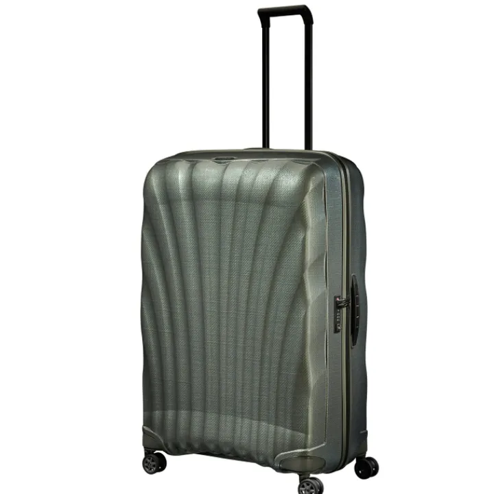 Reistrolleys|Reiskoffers>Samsonite C-Lite Spinner 86 metallic green