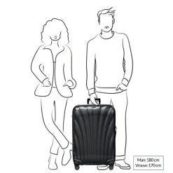 Reistrolleys|Reiskoffers>Samsonite C-Lite Spinner 75 metallic green