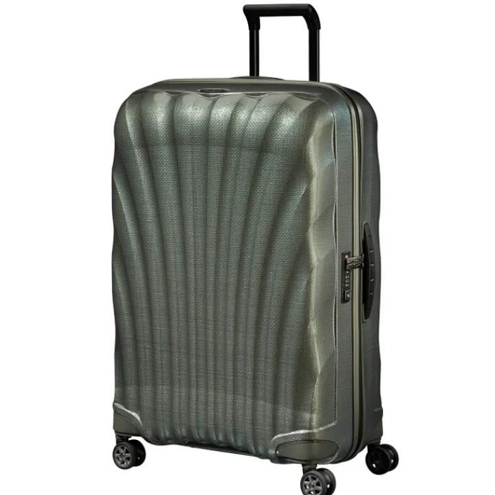 Reistrolleys|Reiskoffers>Samsonite C-Lite Spinner 75 metallic green