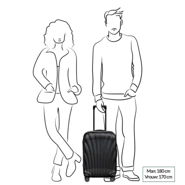 Transavia Trolleys|Ryanair Trolleys>Samsonite C-Lite Spinner 55 midnight blue