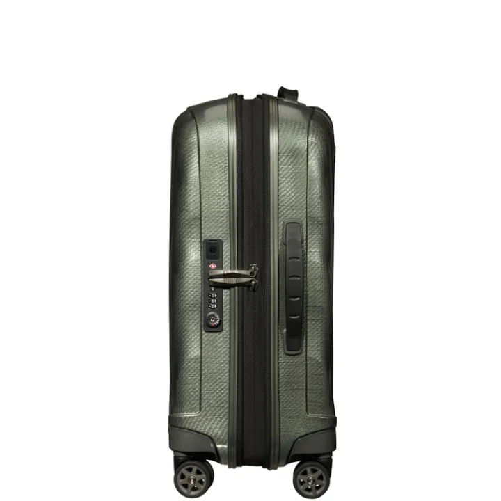 Transavia Trolleys|Ryanair Trolleys>Samsonite C-Lite Spinner 55 Exp metallic green