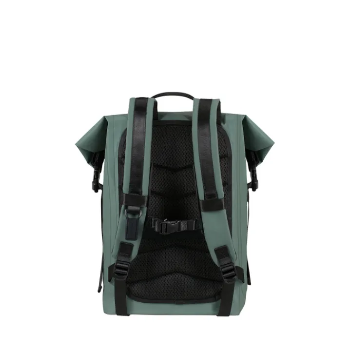 Heren Rugzakken|Dames Rugzakken>Samsonite Coatify Biz IPX4 Rolltop Backpack 15.6" green