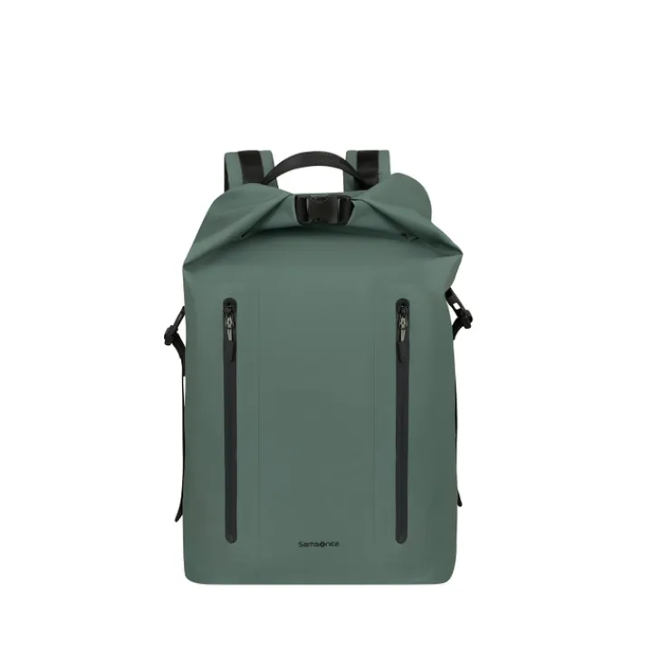 Heren Rugzakken|Dames Rugzakken>Samsonite Coatify Biz IPX4 Rolltop Backpack 15.6" green