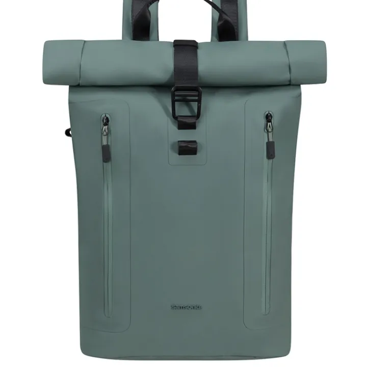 Heren Rugzakken|Dames Rugzakken>Samsonite Coatify Biz Rolltop Backpack 15.6" green