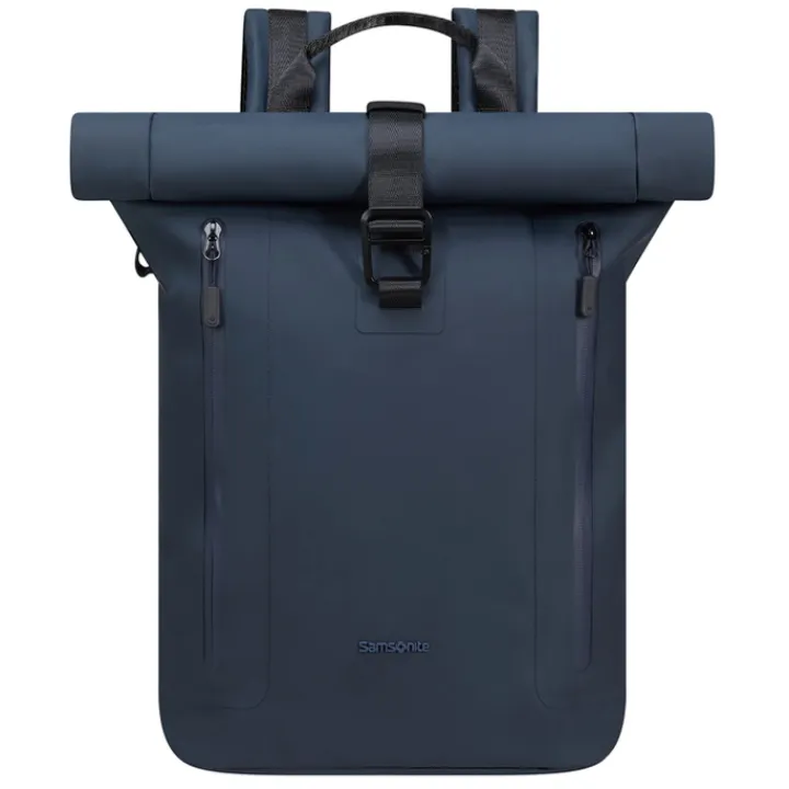 Kleine Rugzakken|Heren Rugzakken>Samsonite Coatify Biz Rolltop Backpack 14.1" blue