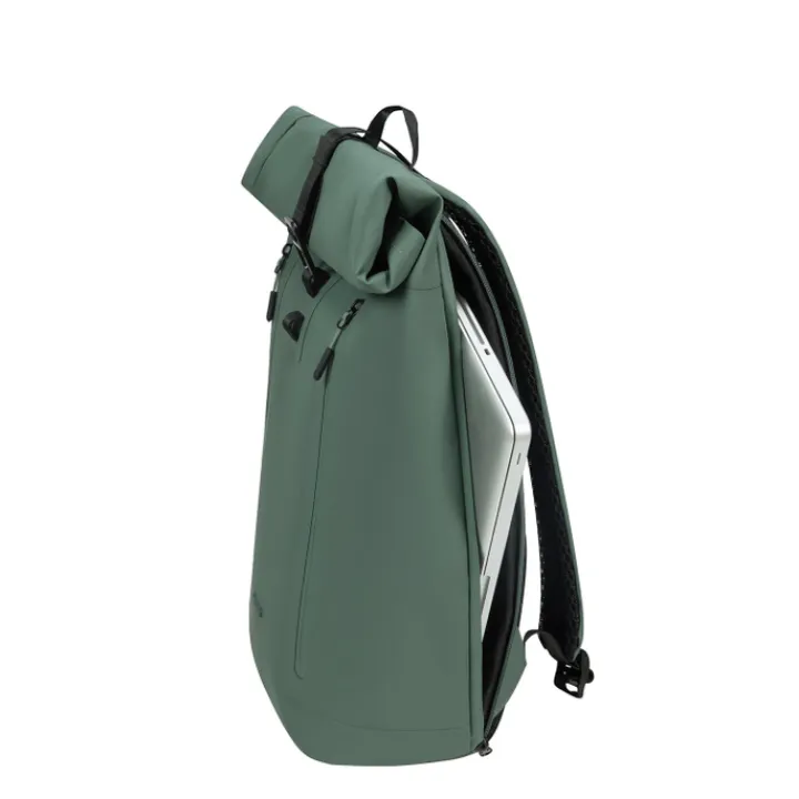 Kleine Rugzakken|Heren Rugzakken>Samsonite Coatify Biz Rolltop Backpack 14.1" green